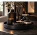 Diga Colmore Stoer decoratie plateau mat zwart 